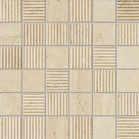 Tubądzin Travertine 2A Mozaika 29,8x29,8 cm gresowa, mat TUBLSTRA2AM298298