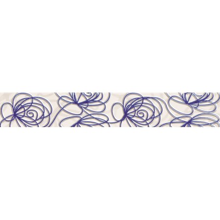 Tubądzin Wave Modern violet Listwa ścienna 44,8x7,1x0,8 cm, fioletowa połysk TUBLSWAVMODVIO4487108