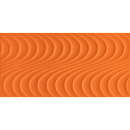 Tubądzin Wave orange A Płytka ścienna 44,8x22,3x0,8 cm, pomarańczowa połysk TUBPSWAVORAA44822308