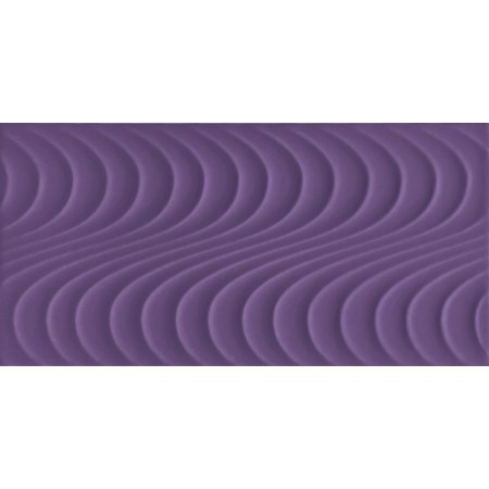 Tubądzin Wave violet A Płytka ścienna 44,8x22,3x0,8 cm, fioletowa połysk TUBPSWAVVIOAA44822308