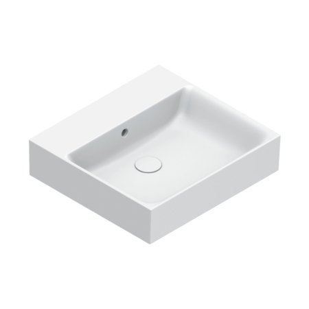 Catalano Premium Umywalka nablatowa lub wisząca 50x47 cm bez otworu na baterię biały mat 150VPNBM/0220500021