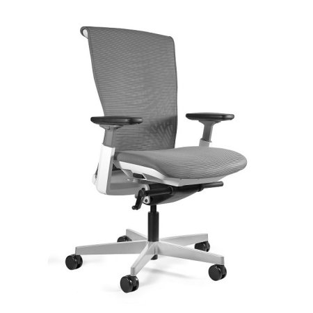 Unique Reya Fotel biurowy biały/szary 1228PNG-W-RS02
