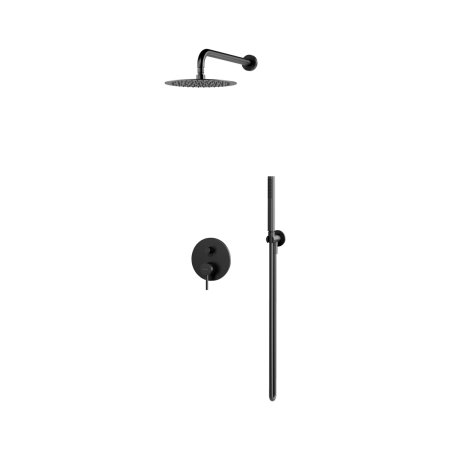 Valvex Cannoli Zestaw prysznicowy podtynkowy z deszczownicą gun metal 2424940-GMV