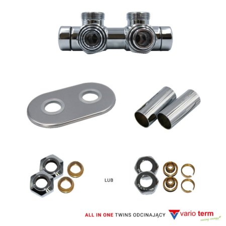 Vario Term Twins All in One Zawór odcinający chrom A000M874A002(PEX)