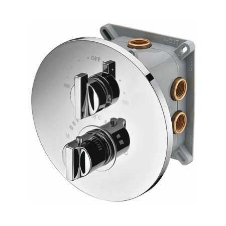 Vedo Round Bateria wannowo-prysznicowa termostatyczna podtynkowa chrom 6773-2/CH