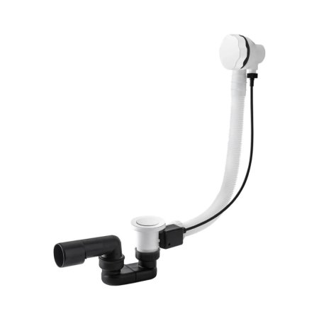 Vedo Classic I Syfon wannowy 100 cm z korkiem automatycznym biały mat 242A/100/BI