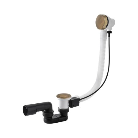 Vedo Classic I Syfon wannowy 70 cm z korkiem automatycznym brąz antyczny 242A/70/BR