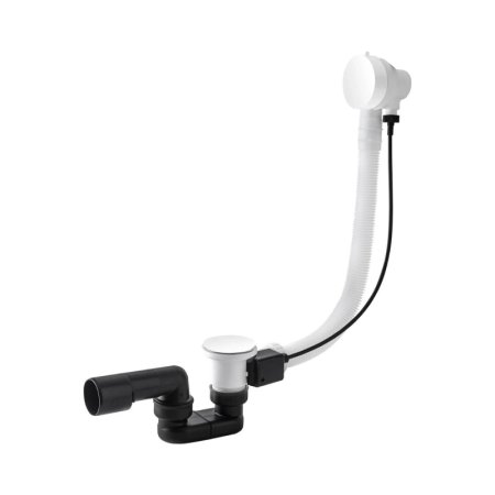 Vedo Minimalista I Syfon wannowy 70 cm z korkiem automatycznym biały mat 246M/70/BI