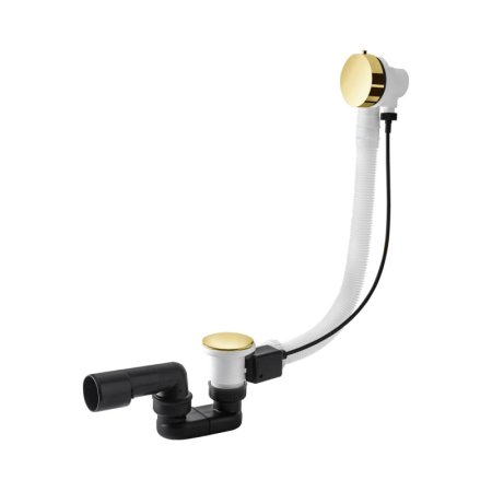 Vedo Minimalista I Syfon wannowy 70 cm z korkiem automatycznym złoty 246M/70/ZL