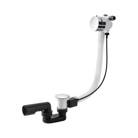 Vedo Minimalista II Syfon wannowy 70 cm z napełnianiem przez przelew z korkiem automatycznym chrom 346M/70/CH