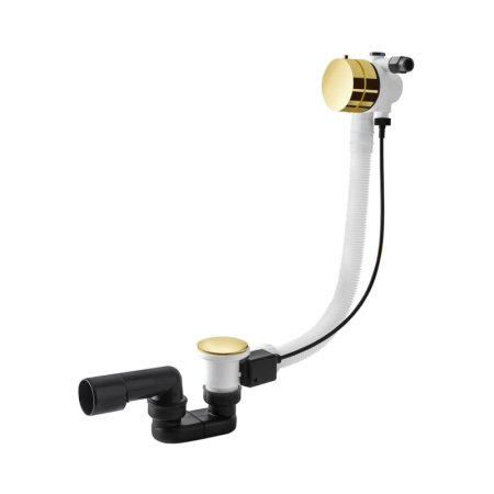 Vedo Minimalista II Syfon wannowy 70 cm z napełnianiem przez przelew z korkiem automatycznym złoty 346M/70/ZL