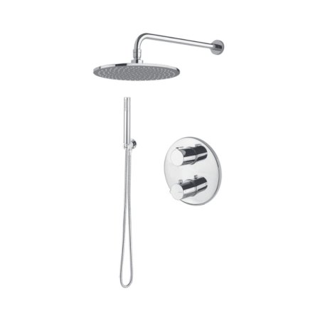 Vema Maira Zestaw prysznicowy podtynkowy termostatyczny z deszczownicą 30 cm chrom MAI30TERMO