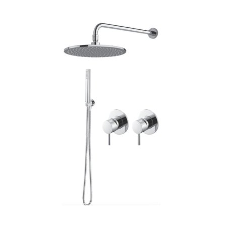 Vema Maira Zestaw prysznicowy podtynkowy z deszczownicą 30 cm chrom MAIZES90