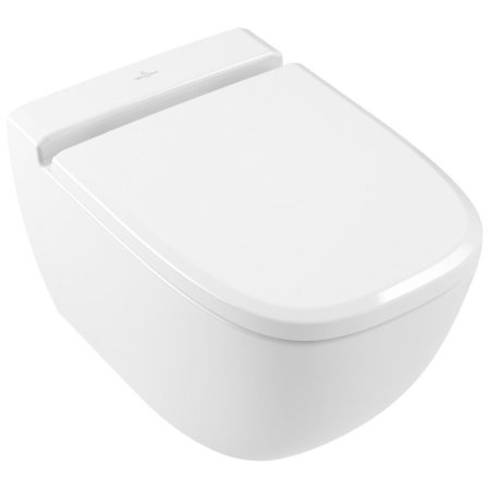 Villeroy & Boch Antheus Toaleta WC podwieszana 37,5x56 cm DirectFlush bez kołnierza, biała Weiss Alpin z powłoką CeramicPlus 4608R0R1