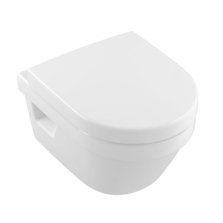 Villeroy & Boch Architectura Toaleta WC podwieszana 48x35 cm Compact krótka DirectFlush bez kołnierza, biała Weiss Alpin 4687R001