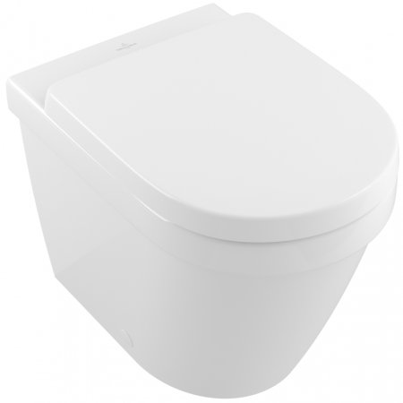 Villeroy & Boch Architectura Toaleta WC stojąca 37x54 cm lejowa DirectFlush bez kołnierza wewnętrznego, z powłoką CeramicPlus, biała Weiss Alpin 5690R0R1