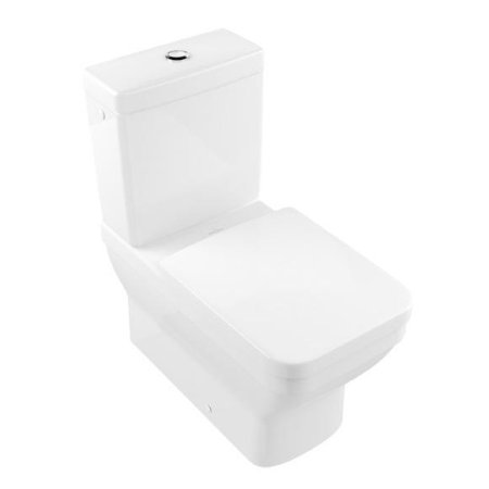 Villeroy & Boch Architectura Toaleta WC stojąca kompaktowa 37x70 cm lejowa, biała Weiss Alpin 56871001