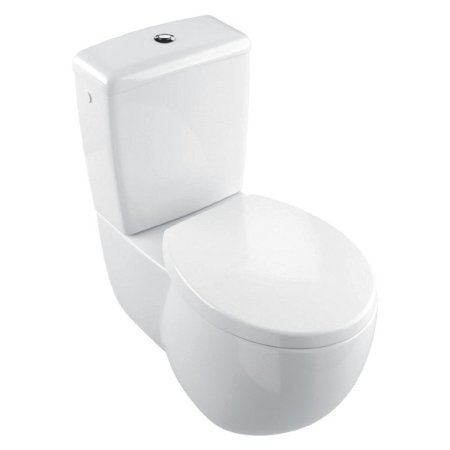 Villeroy & Boch Aveo New Generation Toaleta WC stojąca kompaktowa 41x72 cm lejowa, z powłoką CeramicPlus, biała Star White 661410R2