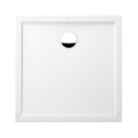 Villeroy & Boch Futurion Flat Brodzik kwadratowy 100x100x1,7 cm z Quarylu, biały Weiss Alpin UDQ1000FFL1V-01
