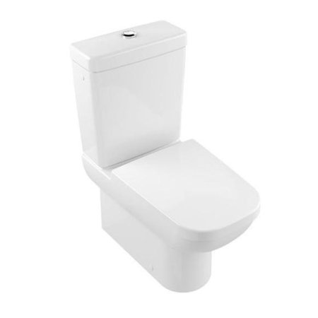 Villeroy & Boch Joyce Toaleta WC stojąca kompaktowa 37x67 cm lejowa, biała Weiss Alpin 56121001