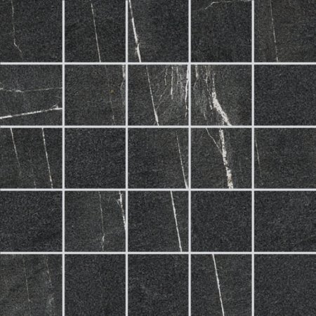 Villeroy & Boch Lucerna Mozaika podłogowa 7x7 cm rektyfikowana VilbostonePlus, czarna black 2174LU90