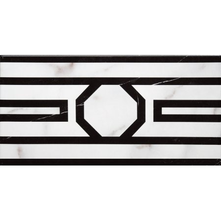 Villeroy & Boch New Tradition Bordiura 15x30 cm, biało-czarna bianco-nero 1772ML06