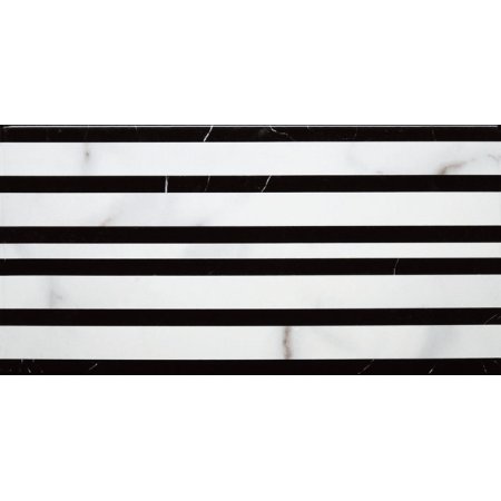 Villeroy & Boch New Tradition Bordiura 15x30 cm, biało-czarna bianco-nero 1772ML07