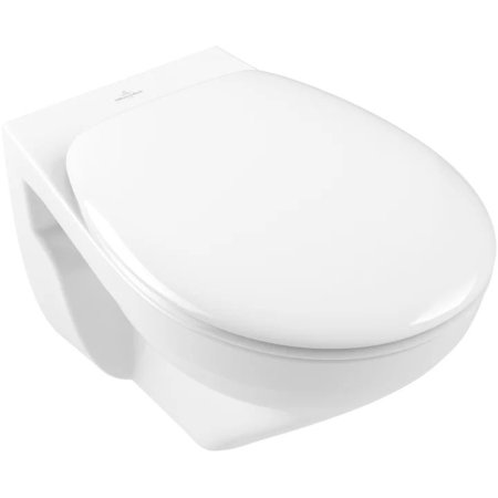 Villeroy & Boch O.novo Combi-Pack Zestaw Toaleta WC 54x36 cm bez kołnierza + deska wolnoopadająca weiss alpin 7682HR01