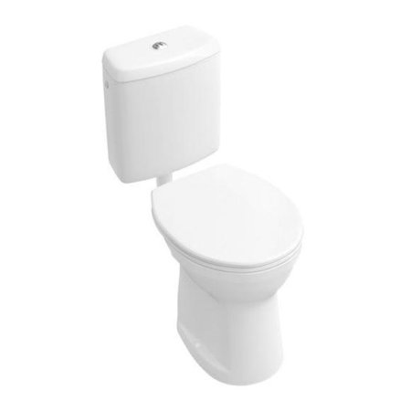 Villeroy & Boch O.Novo Toaleta WC stojąca kompaktowa 35,5x45,5 cm lejowa, biała Weiss Alpin 76180101