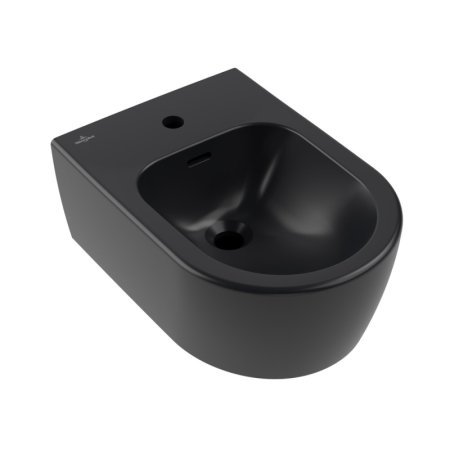 Villeroy & Boch Skyla Bidet podwieszany czarny mat Pure Black z powłoką CeramicPlus 448200R7