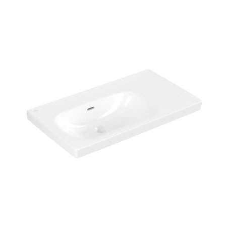 Villeroy & Boch Skyla Umywalka meblowa 80x46 cm lewa bez otworu na baterię z przelewem biały Weiss Alpin 5A52L301