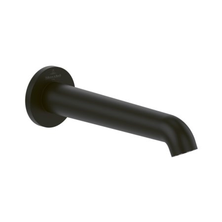 Villeroy & Boch Skyla Wylewka wannowa 21 cm czarny mat TVT116001000K5