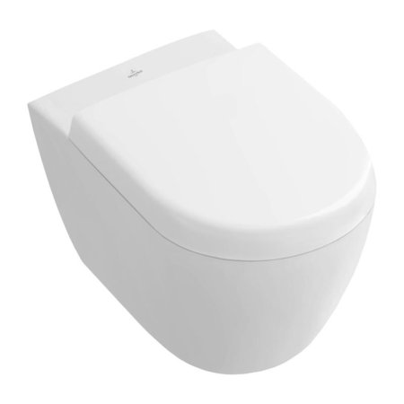 Villeroy & Boch Subway 2.0 Toaleta WC podwieszana 35,5x48 cm Compact krótka DirectFlush bez kołnierza, biała Weiss Alpin 5606R001