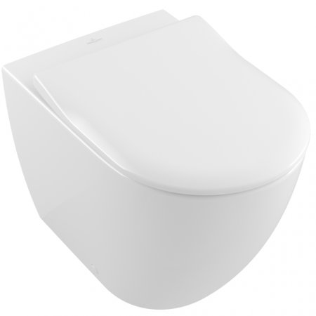 Villeroy & Boch Subway 2.0 Toaleta WC stojąca 37x56 cm lejowa DirectFlush bez kołnierza wewnętrznego z powłoką CeramicPlus, biała Weiss Alpin 5602R0R1
