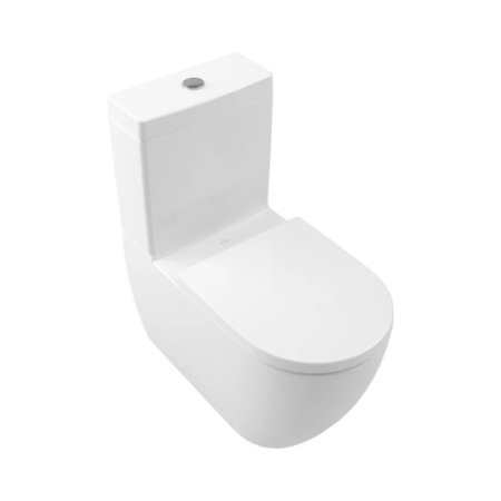 Villeroy & Boch Subway 3.0 Toaleta WC stojąca 71x37 cm kompakt bez kołnierza z powłoką CeramicPlus weiss alpin 4672T0R1