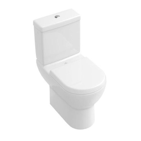 Villeroy & Boch Subway Toaleta WC stojąca kompaktowa 37x67 cm, lejowa, z powłoką CeramicPlus, biała Star White 660910R2
