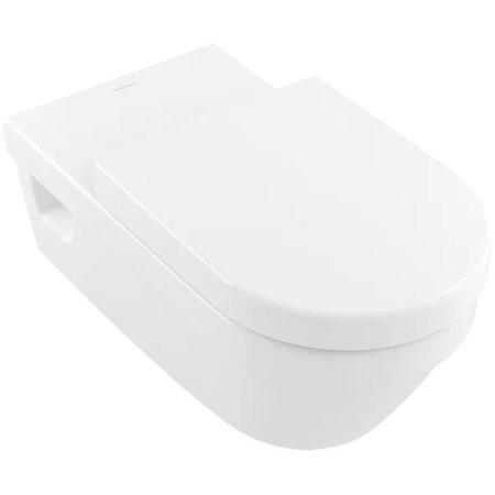 Villeroy & Boch ViCare Toaleta WC 70x37 cm bez kołnierza z powłoką CeramicPlus weiss alpin 5649R0R1