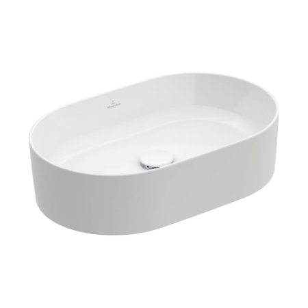 Villeroy & Boch Collaro Umywalka nablatowa 56x36 cm bez przelewu biała Weiss Alpin 4A195601