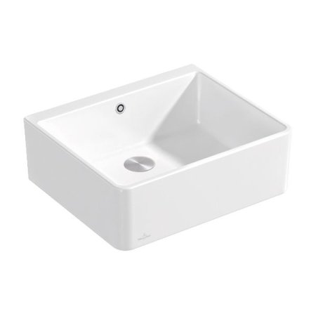 Villeroy & Boch Sink Unit 60 X Zlewozmywak ceramiczny farmerski jednokomorowy 59,5x50 cm bez ociekacza CeramicPlus biały Weiss Alpin 636001R1