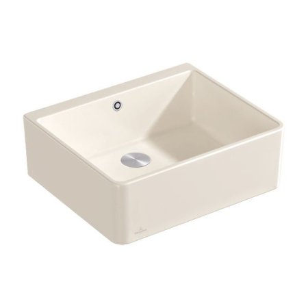 Villeroy&Boch Sink Unit 60 X Zlewozmywak ceramiczny farmerski jednokomorowy CeramicPlus 59,5x50 cm kremowy Crema 636001KR