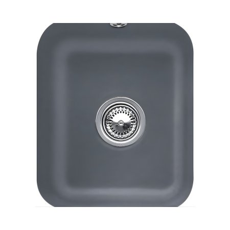Villeroy&Boch Cisterna 45 Zlewozmywak ceramiczny jednokomorowy CeramicPlus 37x43,5 cm grafitowy Graphite 670401i4