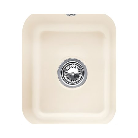 Villeroy&Boch Cisterna 45 Zlewozmywak ceramiczny jednokomorowy CeramicPlus 37x43,5 cm kremowy Ivory 670401FU