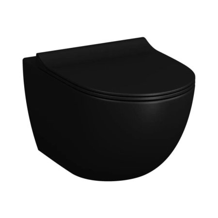 Vitra Sento Toaleta WC 54x36,5 cm bez kołnierza czarny mat 7748B083-0101