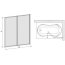 Sanplast Classic KW-2-c Parawan nawannowy - 110/140 biały Polistyren 600-013-2070-10-520 - zdjęcie 2