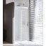 Huppe Design Pure Drzwi prysznicowe suwane 1-częściowe ze stałym segmentem - 160/190 Chrom eloxal/biały Szkło przezroczyste Anti-Plaque 8P0108.H55.322 - zdjęcie 1