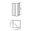 Aquaform Variabel Kabina prysznicowa narożna 80-90cm, profile chrom 101-26910 - zdjęcie 2