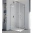 Ronal Pur Kabina prysznicowa narożna, część 1/2, drzwi dwuczęściowe, mocowanie prawe na wymiar, profile chrom, szkło Durlux PUE2DSM11022 - zdjęcie 12