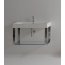Kerasan Cento Półka na relingach do umywalki 140 cm x 45 cm, chrom 9128K1 - zdjęcie 1
