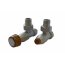 Schlosser Prestige zestaw grzejnikowy kątowy ½ x M22x1,5 Satyna Walcowe cienkie pokrętło drewniane GW M22x1,5 x 15mm Cu 604500022 - zdjęcie 1