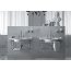 Globo Paestum Stelaż pod umywalkę 104x57x50 cm z półką chrom PASC22 - zdjęcie 4